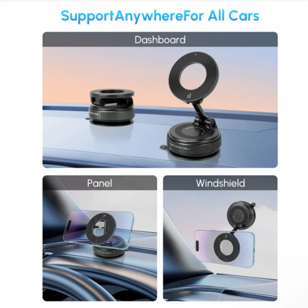 Universal Magnetic Phone Mount Stand - Black